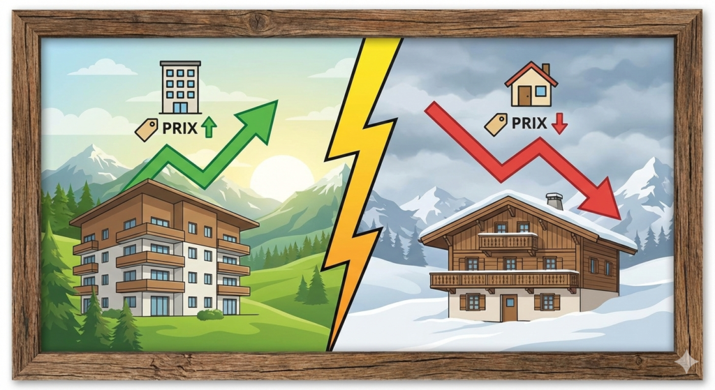 évolution, prix, appartement et maison.