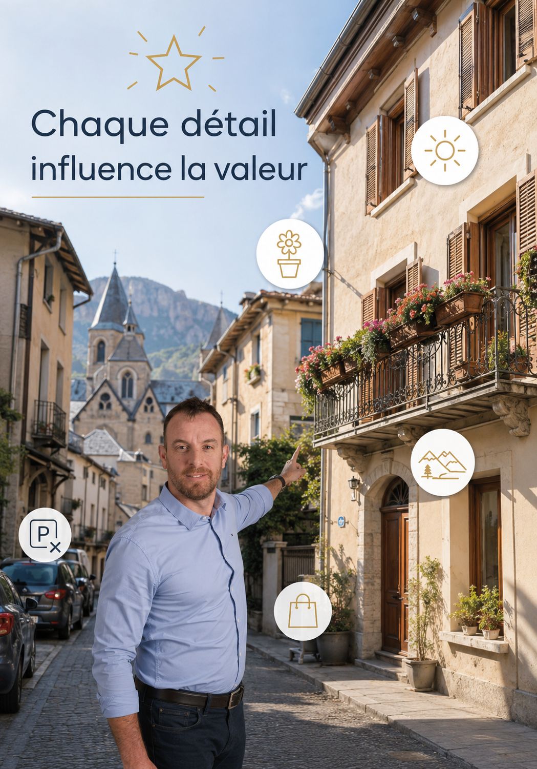 Chaque détail influence la valeur d'une maison au centre historique d'Embrun