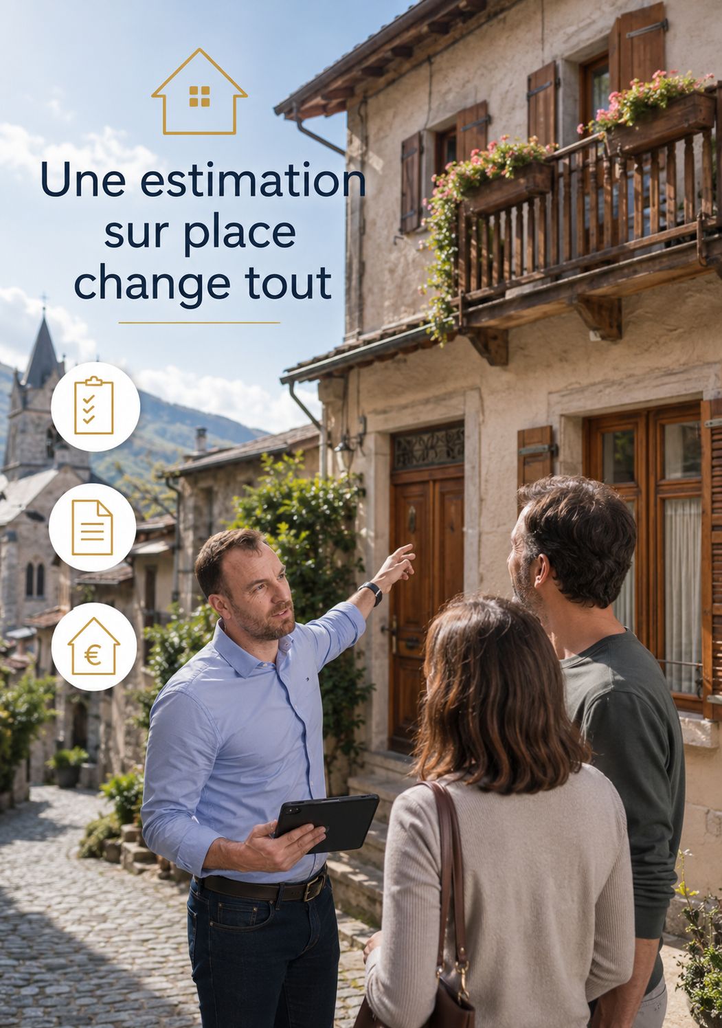 Une estimation sur place change tout, au centre historique d'Embrun
