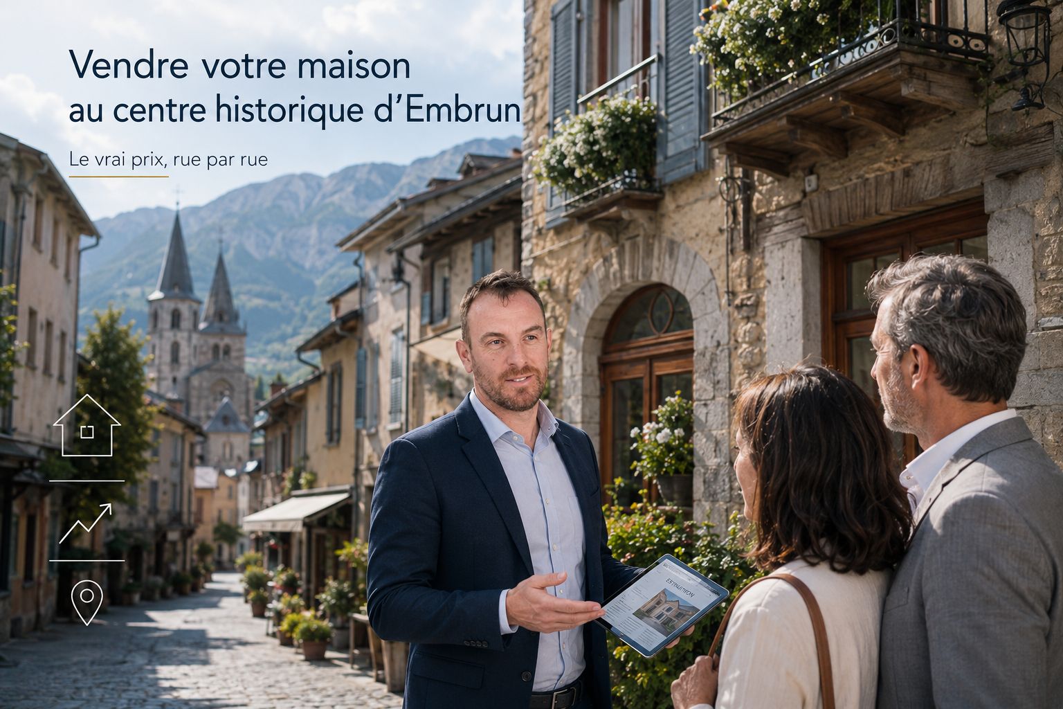 Vendre votre maison au centre historique d'Embrun : le vrai prix, rue par rue